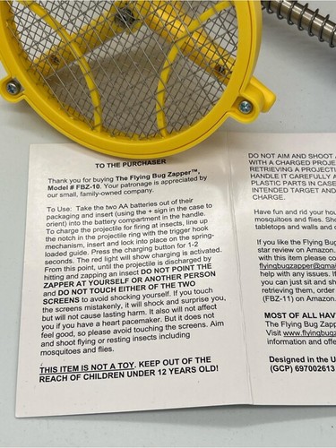 Flying bug zapper - bug, racket