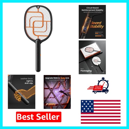 Electric fly zapper racket - electric,